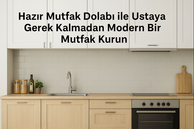Hazır Mutfak Dolabı ile Ustaya Gerek Kalmadan Modern Bir Mutfak Kurun