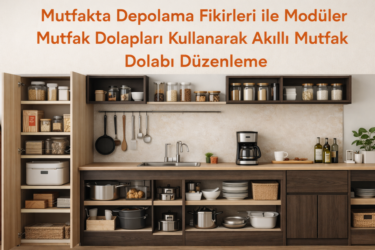 Mutfakta Depolama Fikirleri ile Modüler Mutfak Dolapları Düzenleme Rehberi