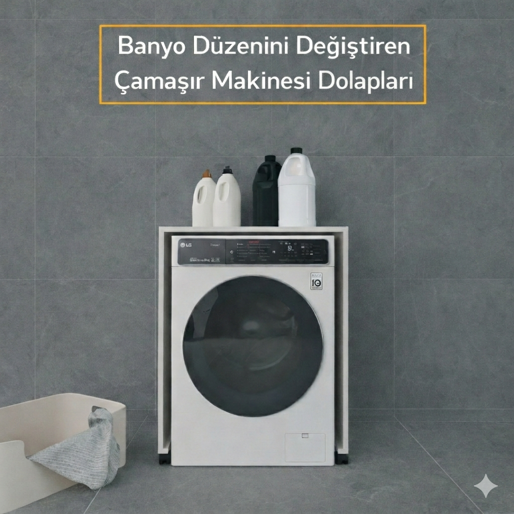 Banyo Düzenini Değiştiren Çamaşır Makinesi Dolapları