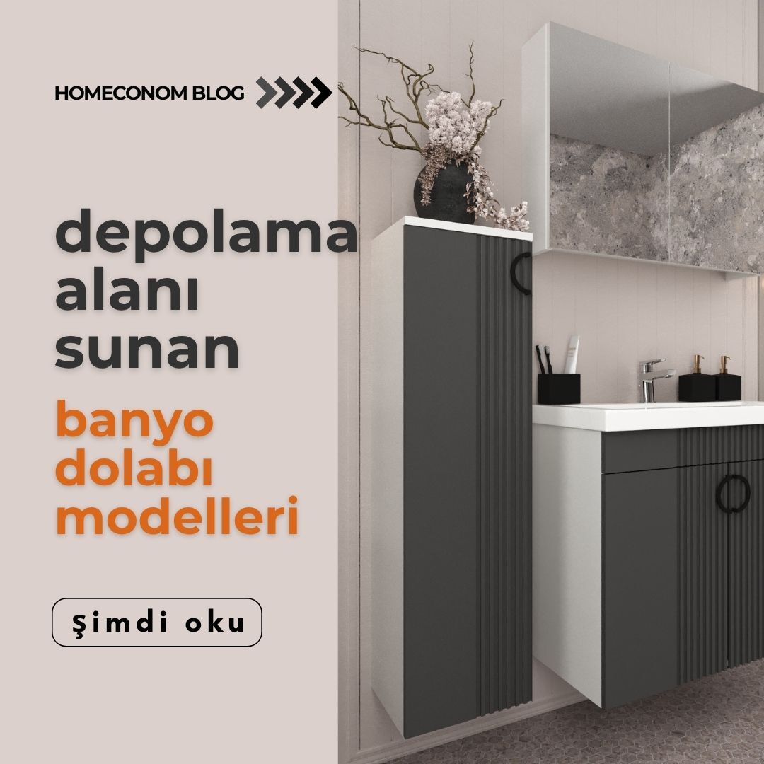 Depolama Alanı Sunan Banyo Dolabı Modelleri