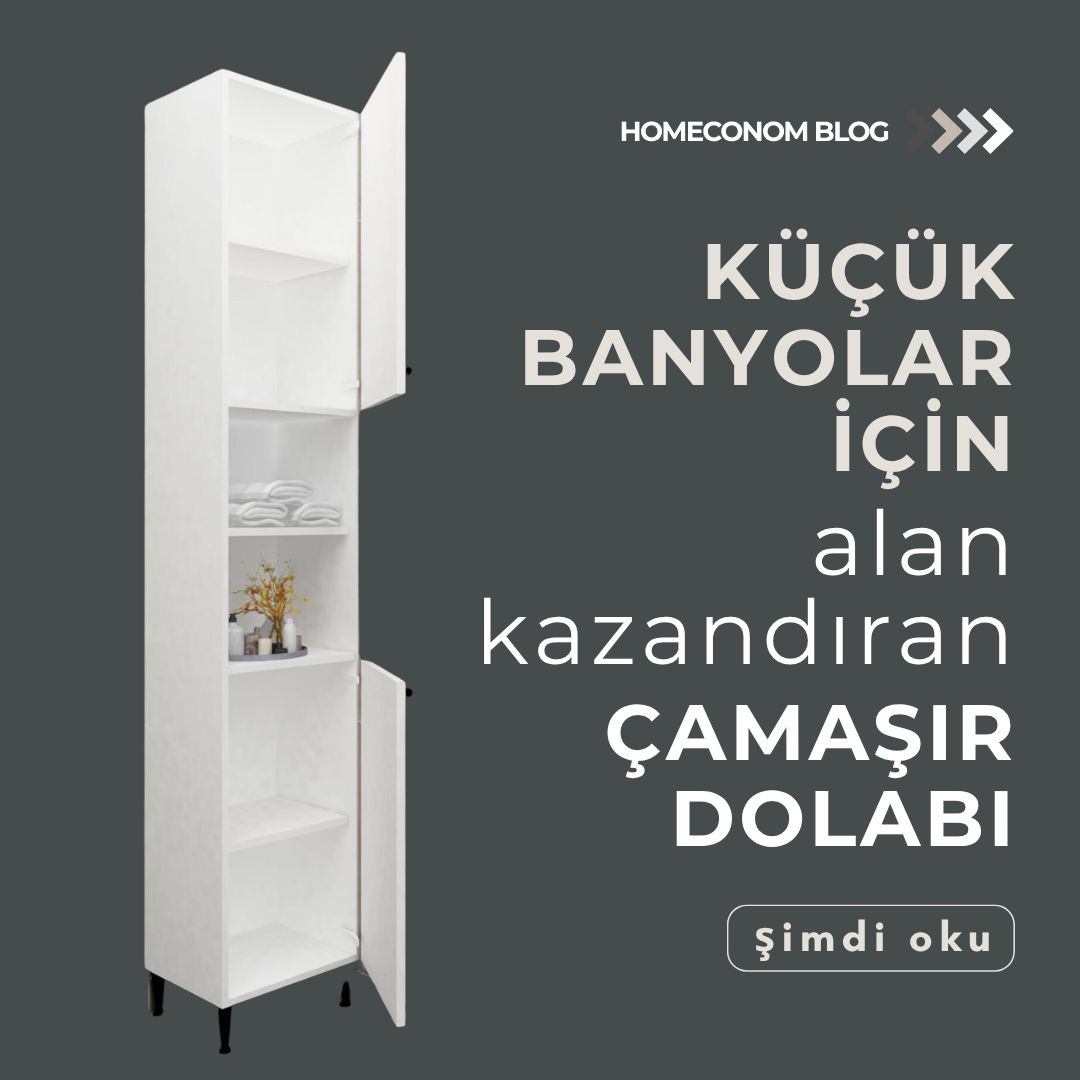 Küçük Banyolar İçin Alan Kazandıran Çamaşır Dolabı Çözümleri
