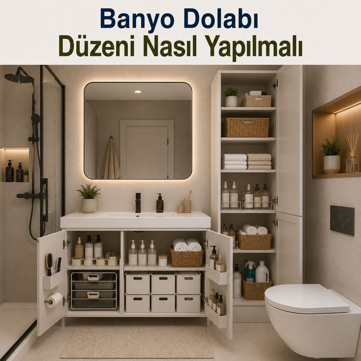 Banyo Dolabı Düzeni Nasıl Yapılmalı