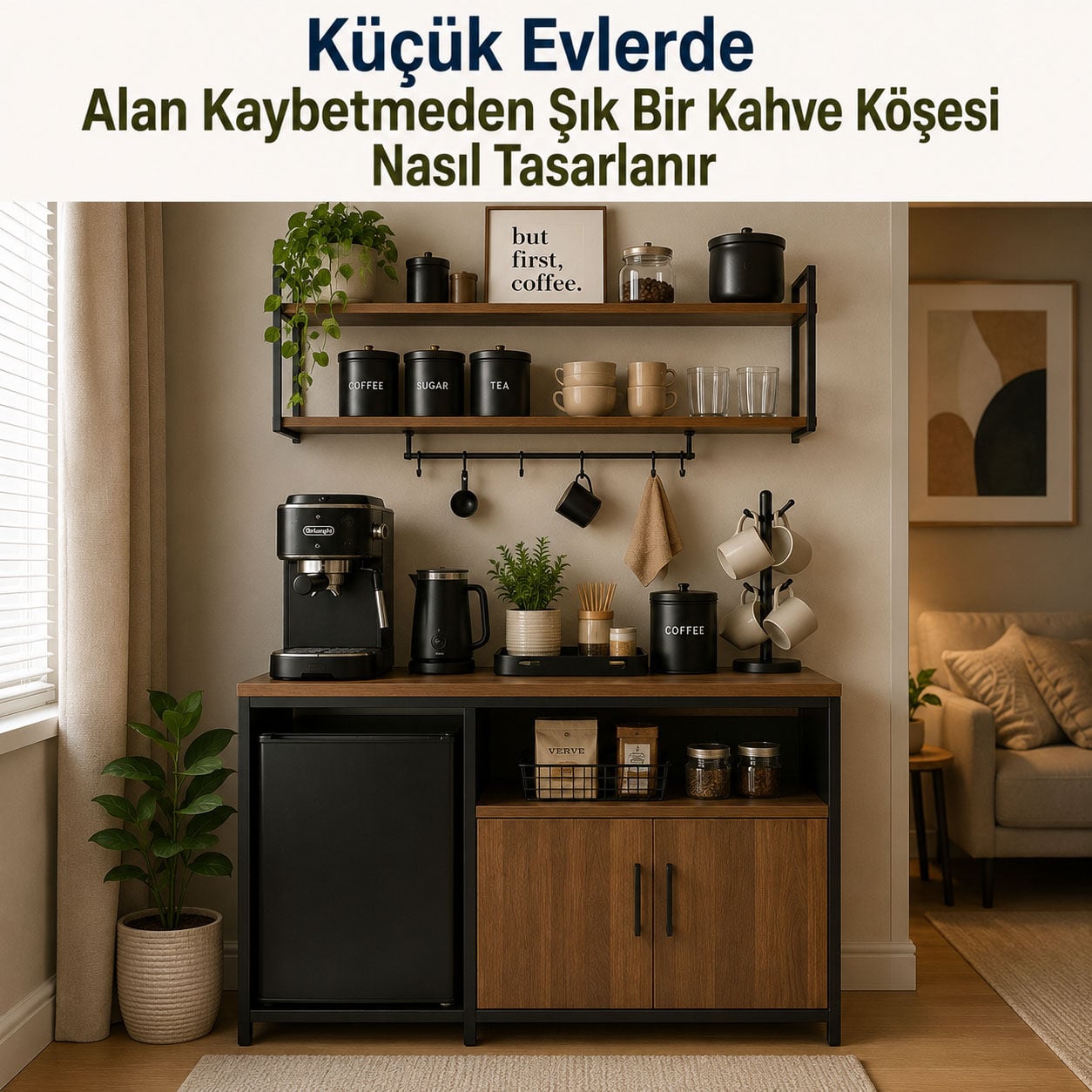 Küçük Evlerde Alan Kaybetmeden Şık Bir Kahve Köşesi Nasıl Tasarlanır