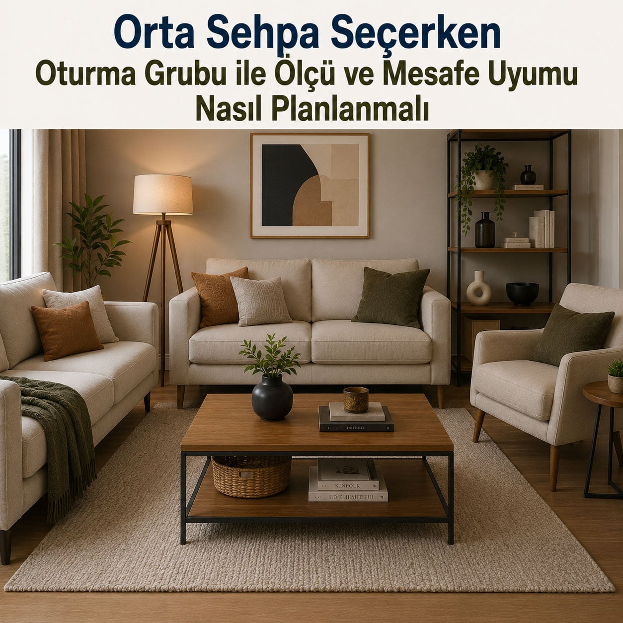 Orta Sehpa Seçerken Oturma Grubu ile Ölçü ve Mesafe Uyumu Nasıl Planlanmalı