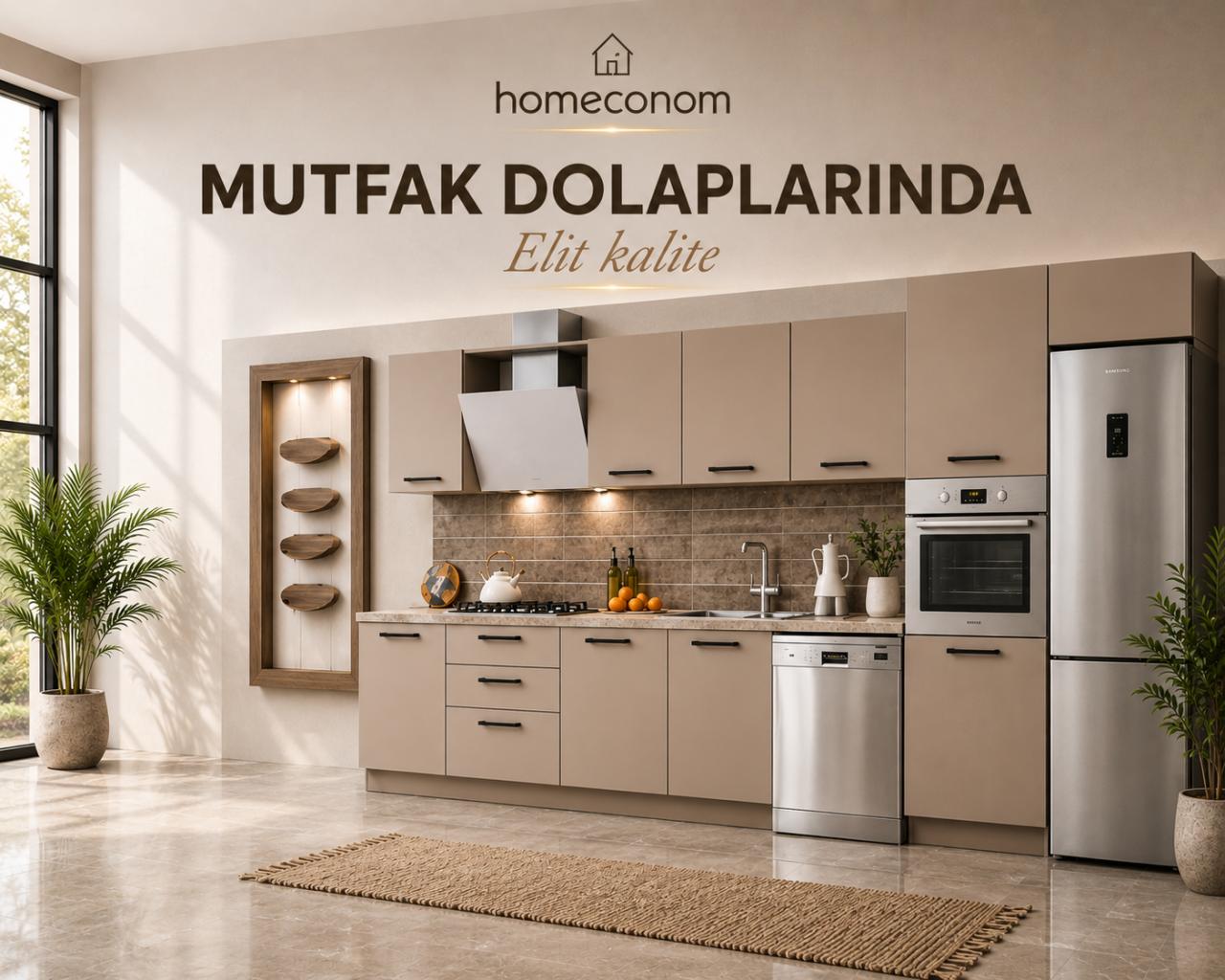 Bütçeyi Zorlamadan Kullanışlı Mutfak Dolap Modelleri 