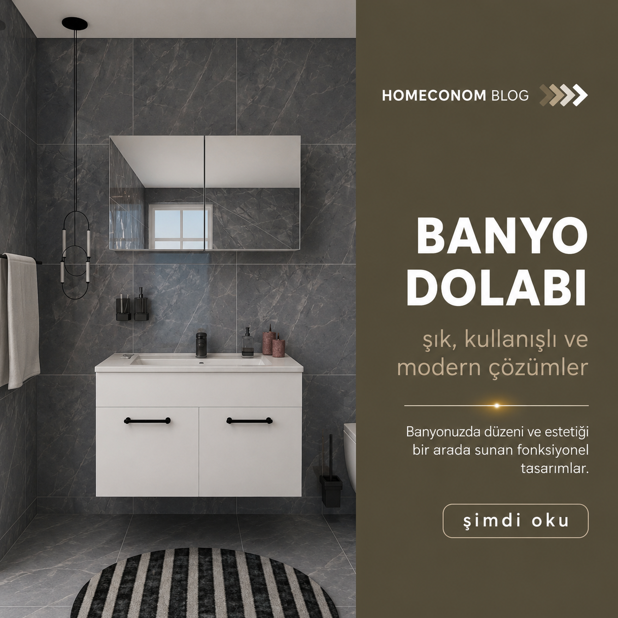 Banyo Yenilerken Alanı Daha Verimli Kullanmak İçin Doğru  Dolap Seçimi