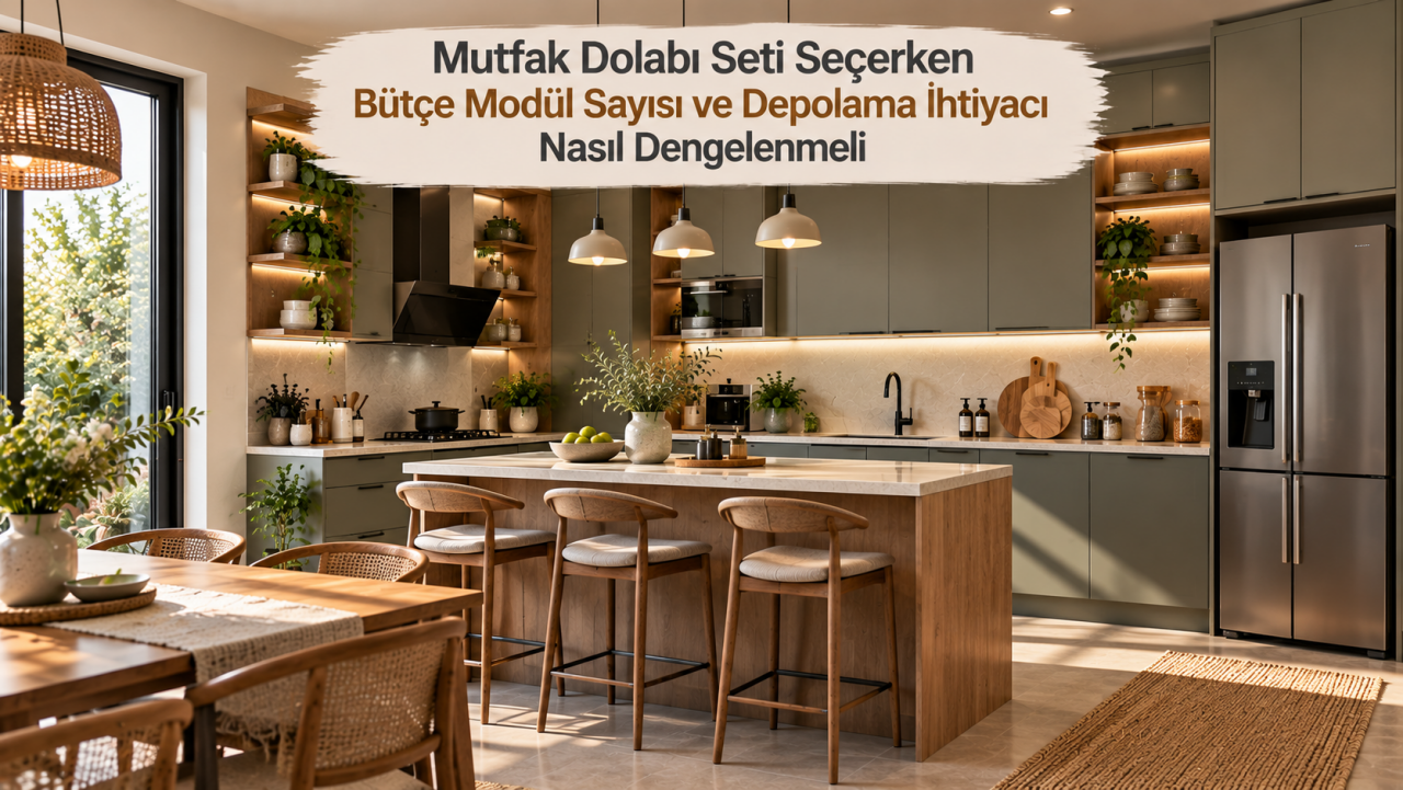 Mutfak Dolabı Seti Seçerken Bütçe Modül Sayısı ve Depolama İhtiyacı Nasıl Dengelenmeli