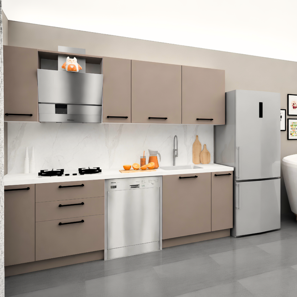 Modus 240 cm Mat Vizon MDF Lam Mutfak Dolabı