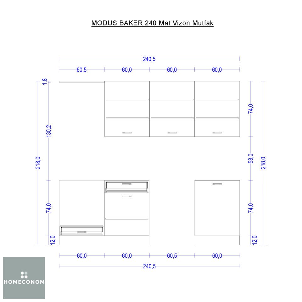 MODUS BAKER 240 Mat Vizon Mutfak