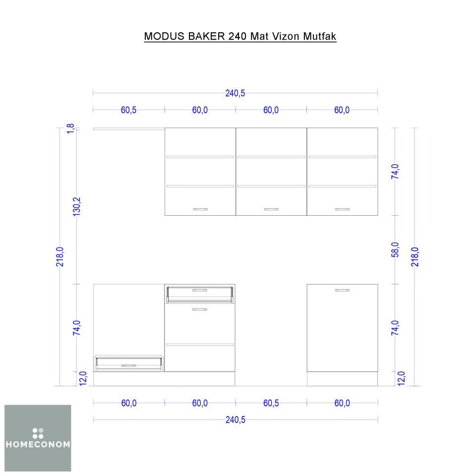 MODUS BAKER 240 Mat Vizon Mutfak