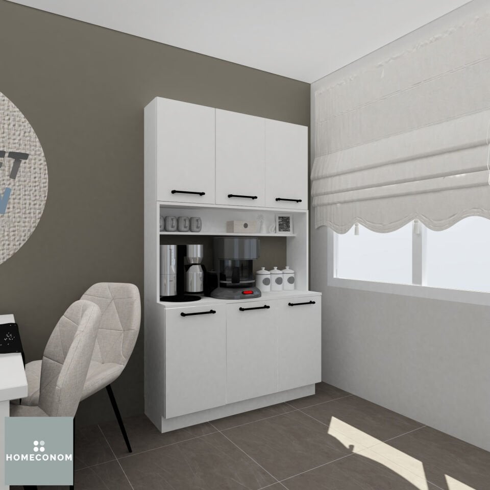 ARMONIA 120 Parlak Beyaz Çok Amaçlı Dolap