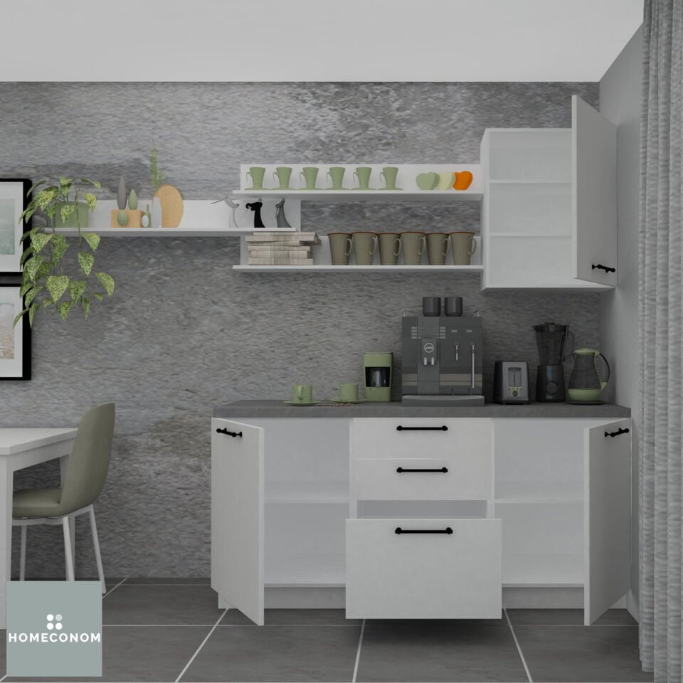 TIMEOS ACTIVE 180 MDFlam Parlak Beyaz Çok Amaçlı Ünite