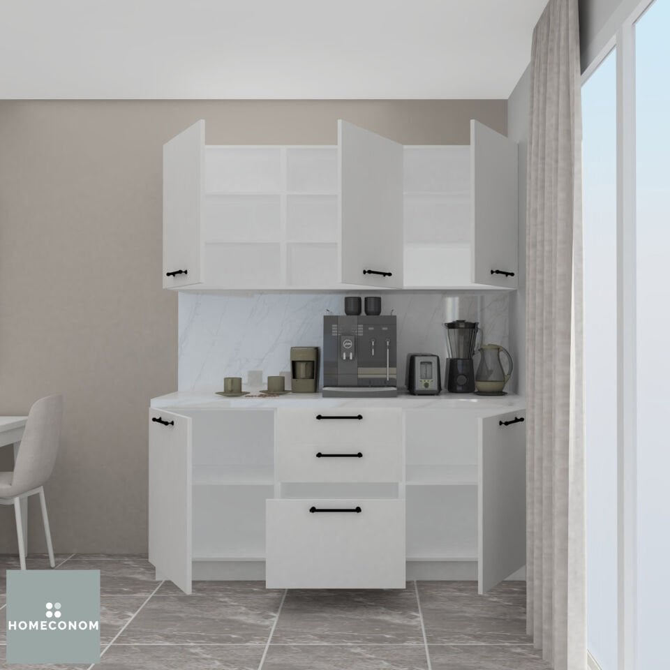 TIMEOS EXTRA 180 Parlak Beyaz Çok Amaçlı Dolap