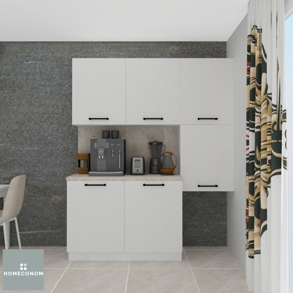 TIMEOS MAXIMA 180 MDF Lam Parlak Beyaz Çok Amaçlı Ünite