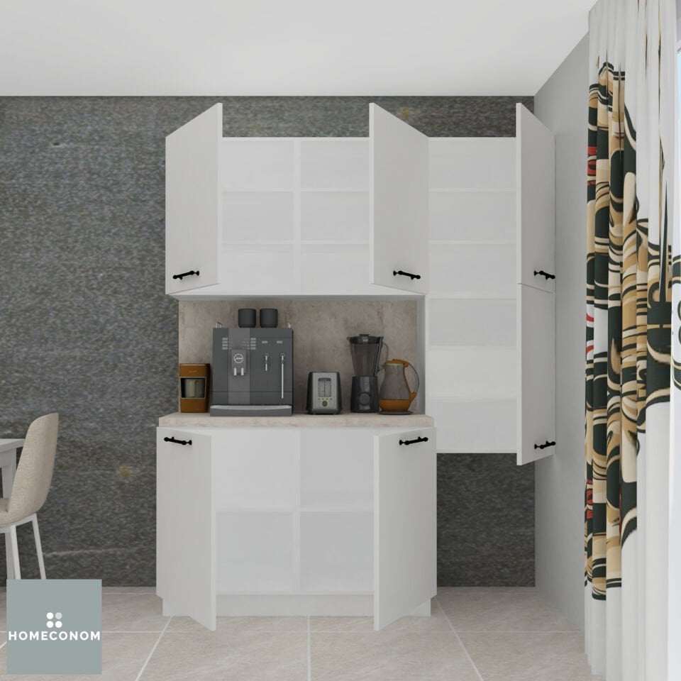 TIMEOS MAXIMA 180 MDFlam Parlak Beyaz Çok Amaçlı Ünite