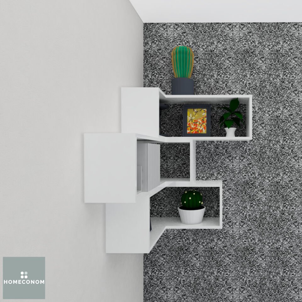 LAGOMOOD CONBOX Parlak Beyaz Dekoratif Raf