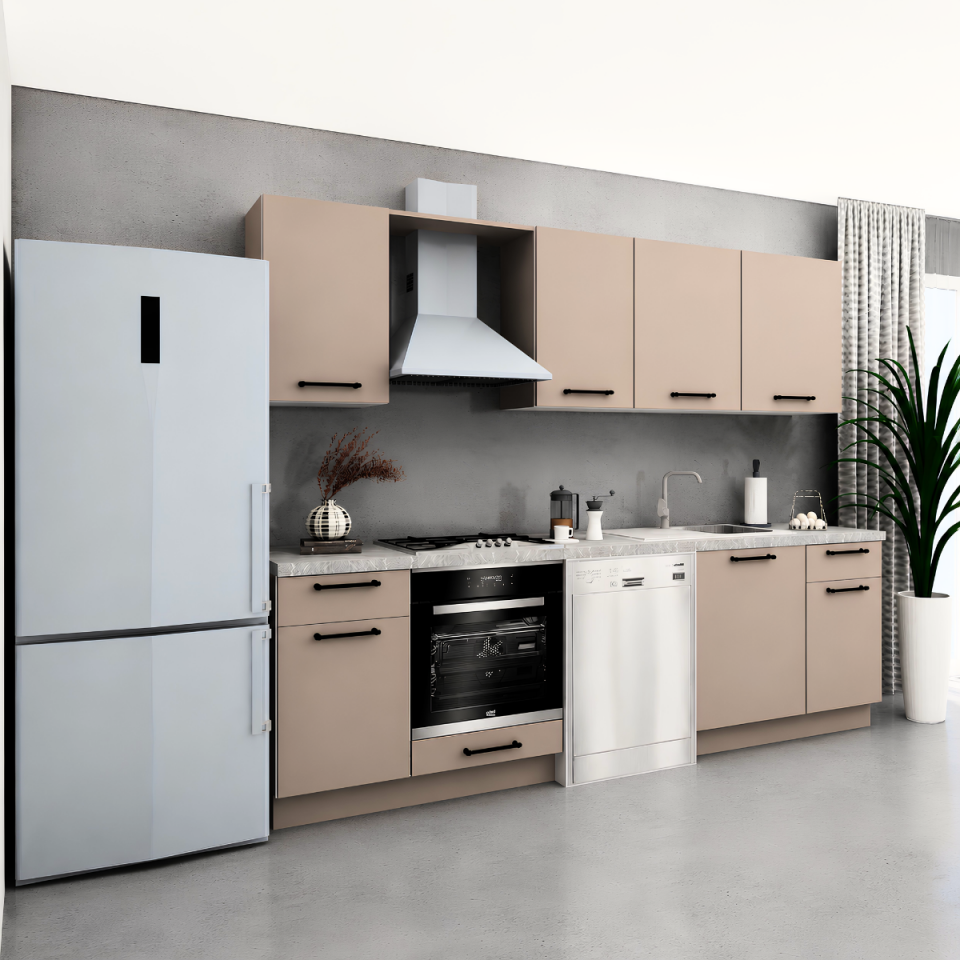 Modus Baker 270 cm Mat Vizon MDF Lam Mutfak Dolabı