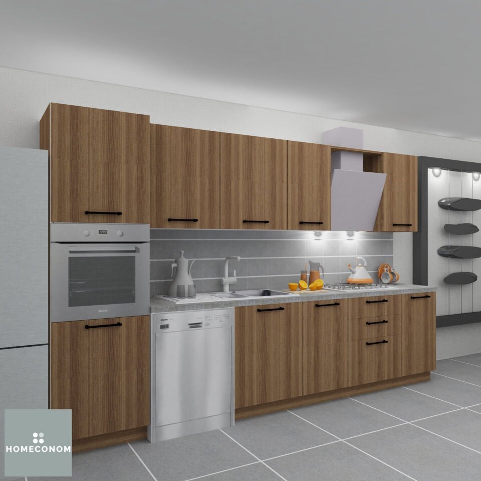 SARDES PANTERY 330 Mat Ceviz Mutfak