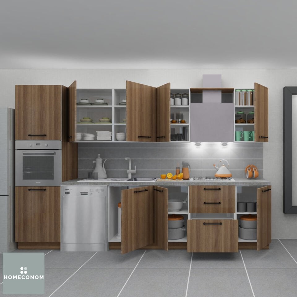 SARDES PANTERY 330 Mat Ceviz Mutfak