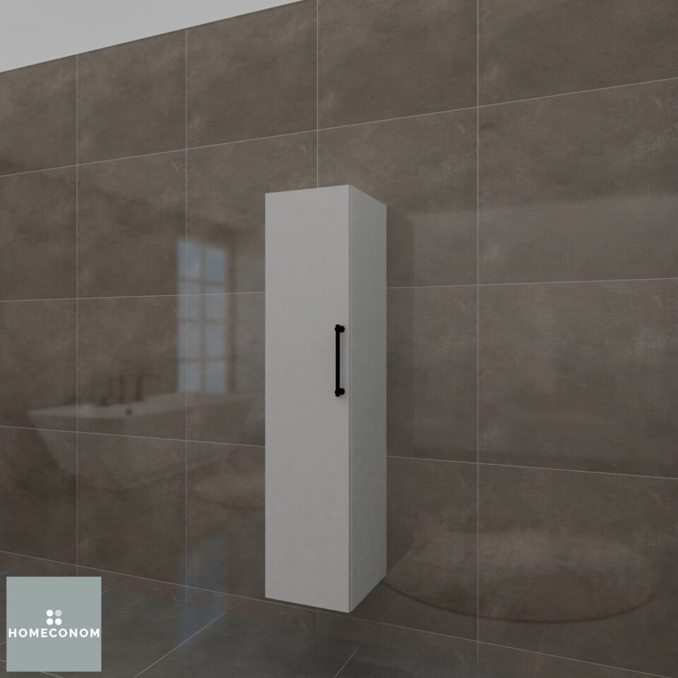 Volans 40 cm Parlak Beyaz MDF Lam Asma Dolabı