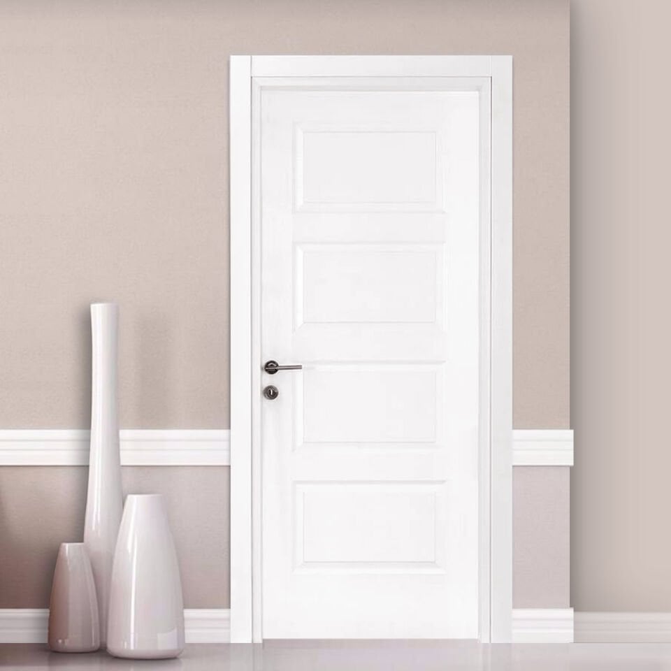 A2200 Ameri̇kan Panel 90 cm Oda Kapısı, 10 cm Masif Kasalı - Yönsüz Menteşeli