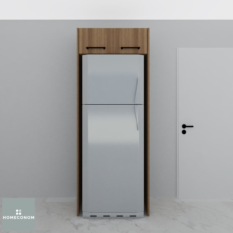 Buzdolabı Ünitesi 85,6 cm Mat Ceviz MDF Lam