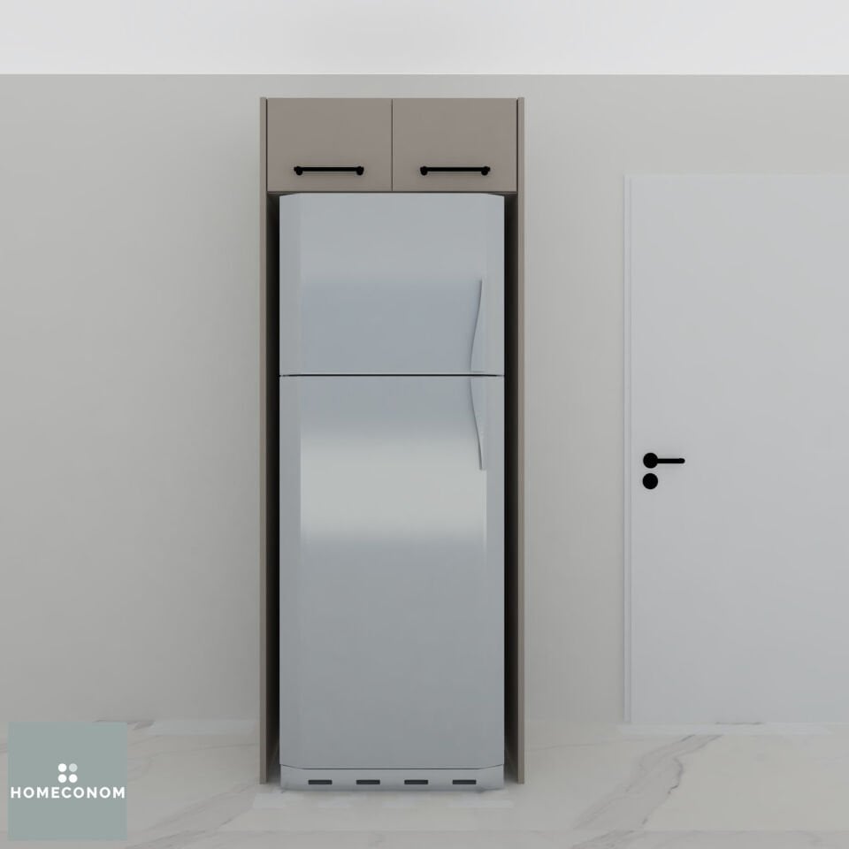 Buzdolabı Ünitesi 85,6 cm Mat Vizon MDF Lam