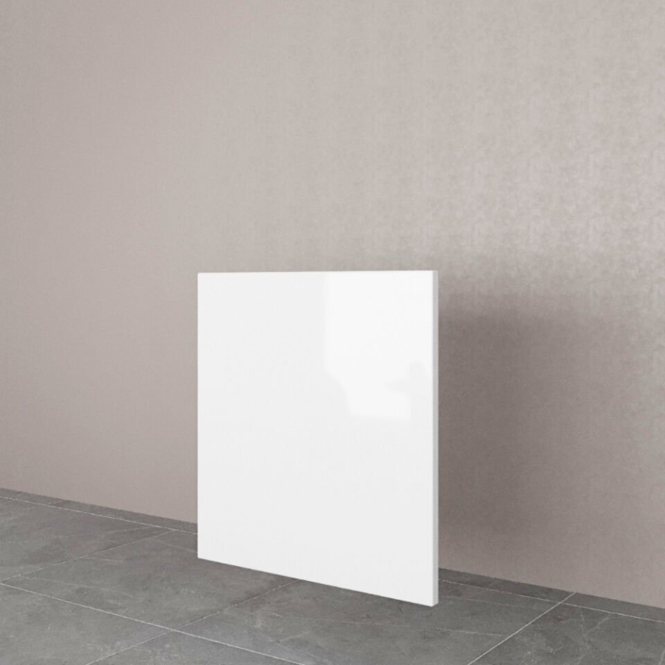 Yarı Ankastre Bulaşık Maki̇nesi̇ Kapağı 60 cm Parlak Beyaz MDF Lam