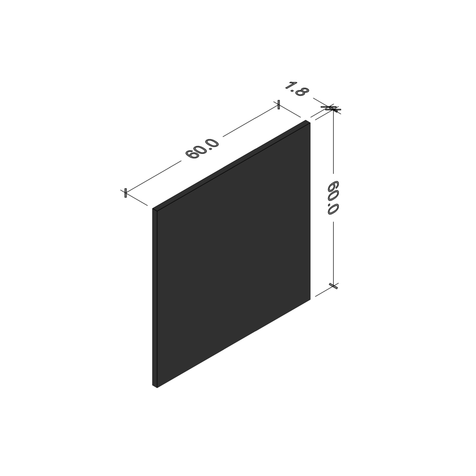 Yarı Ankastre Bulaşık Maki̇nesi̇ Kapağı 60 cm Parlak Beyaz MDF Lam