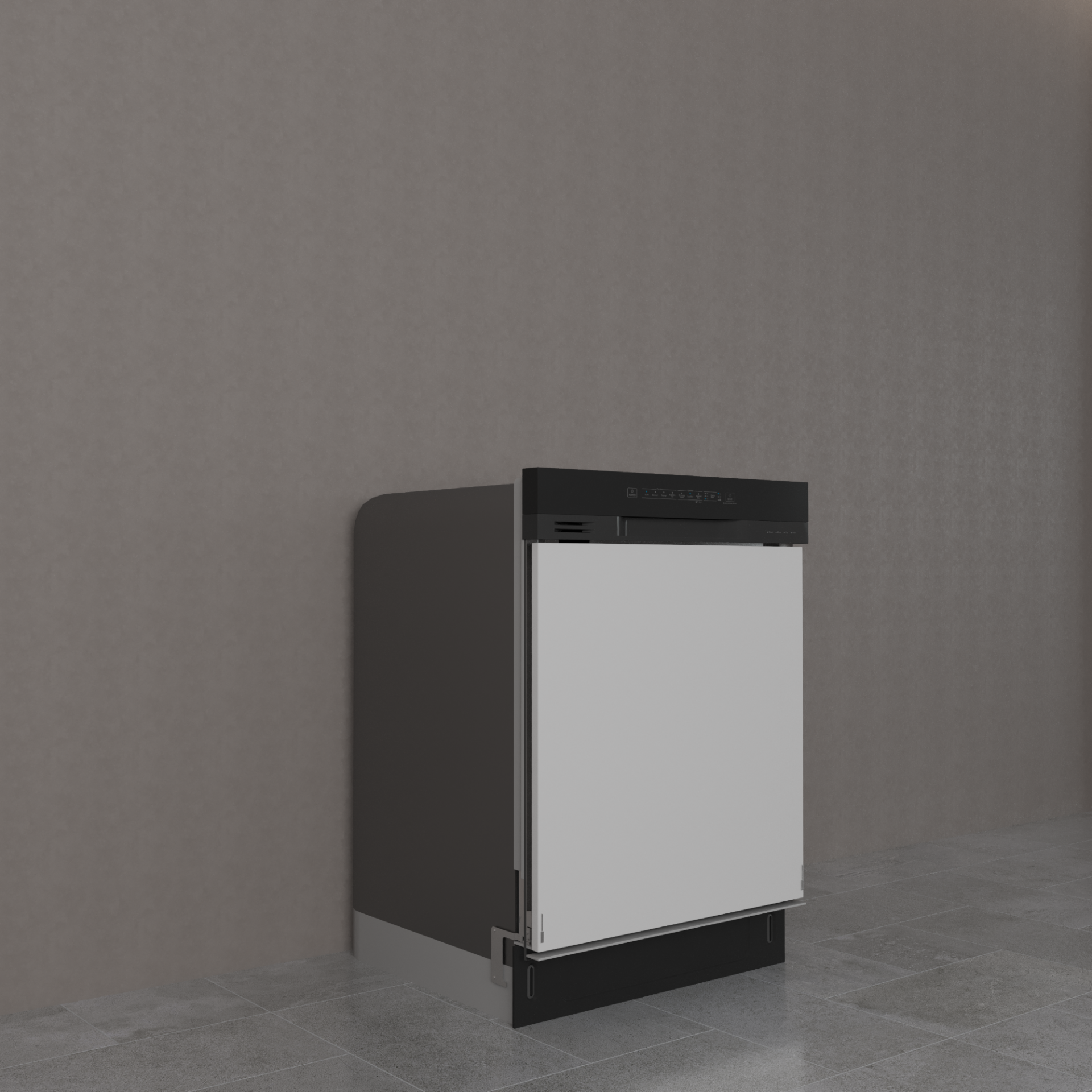 Yarı Ankastre Bulaşık Maki̇nesi̇ Kapağı 60 cm Parlak Beyaz MDF Lam