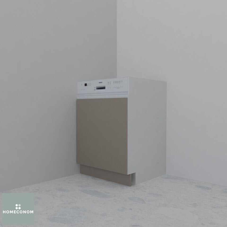 Yarı Ankastre Bulaşık Maki̇nesi̇ Kapağı 60 cm Mat Vizon MDF Lam