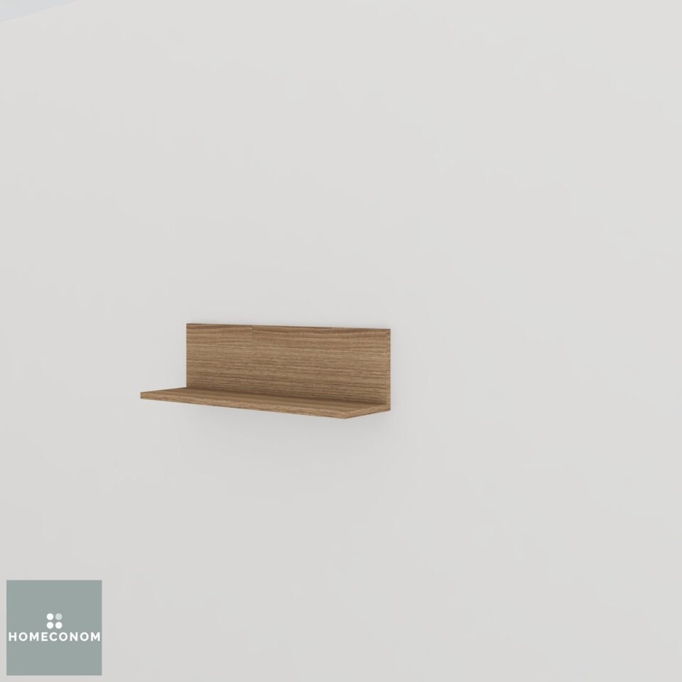ARKA PANELLİ AÇIK RAF 60 MDF Lam Mat Ceviz