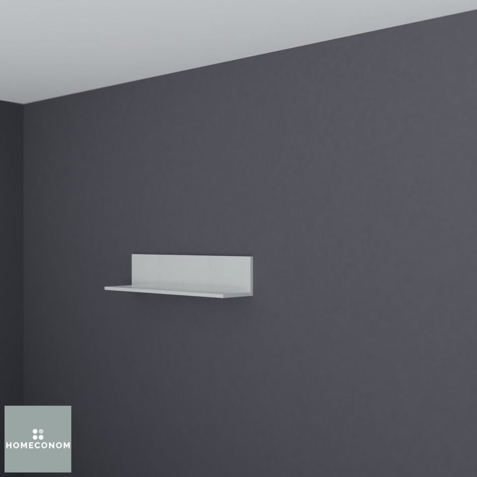 ARKA PANELLİ AÇIK RAF 90 MDF Lam Parlak Beyaz