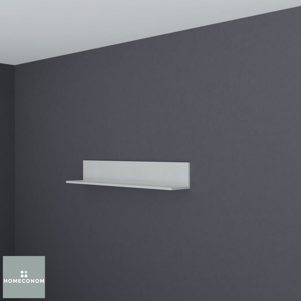 ARKA PANELLİ AÇIK RAF 120 MDF Lam Parlak Beyaz