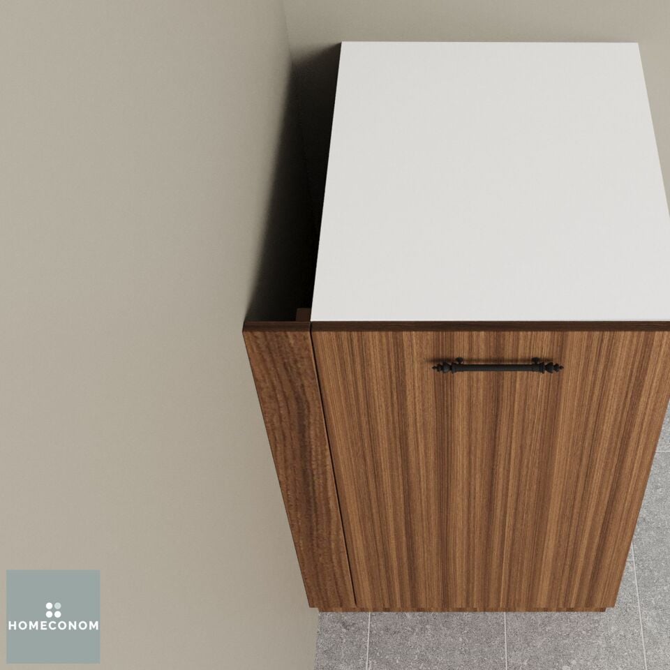 Alt Dolap Bitiş Kapaması 8 cm Mat Ceviz MDF Lam