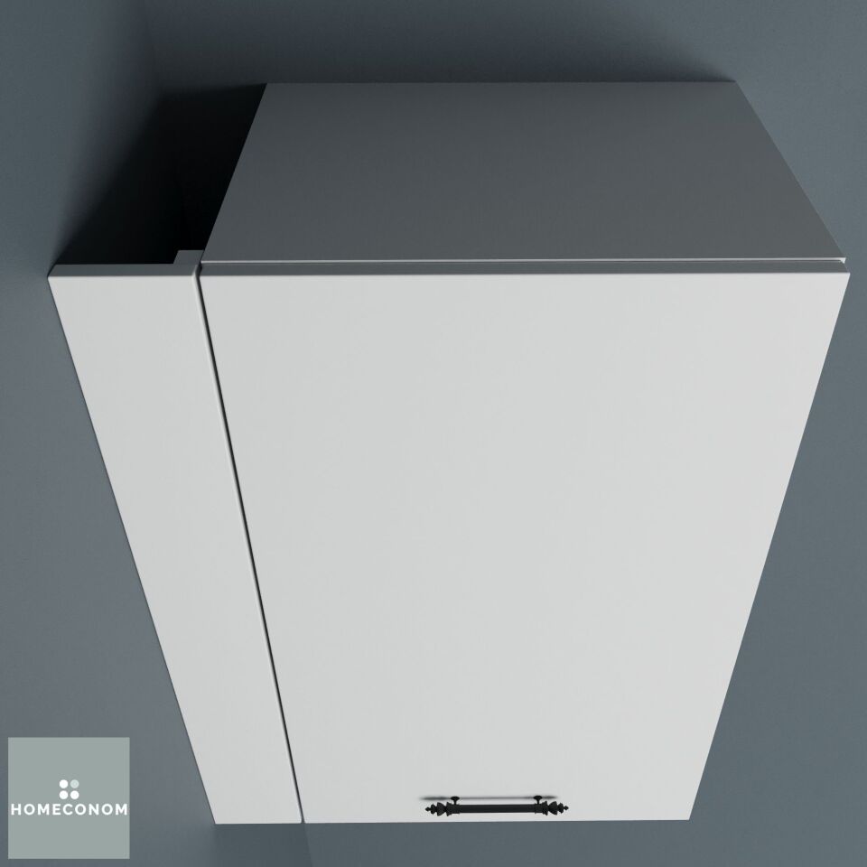 ÜST DOLAP BİTİŞ KAPAMASI 9 MDF Lam Parlak Beyaz