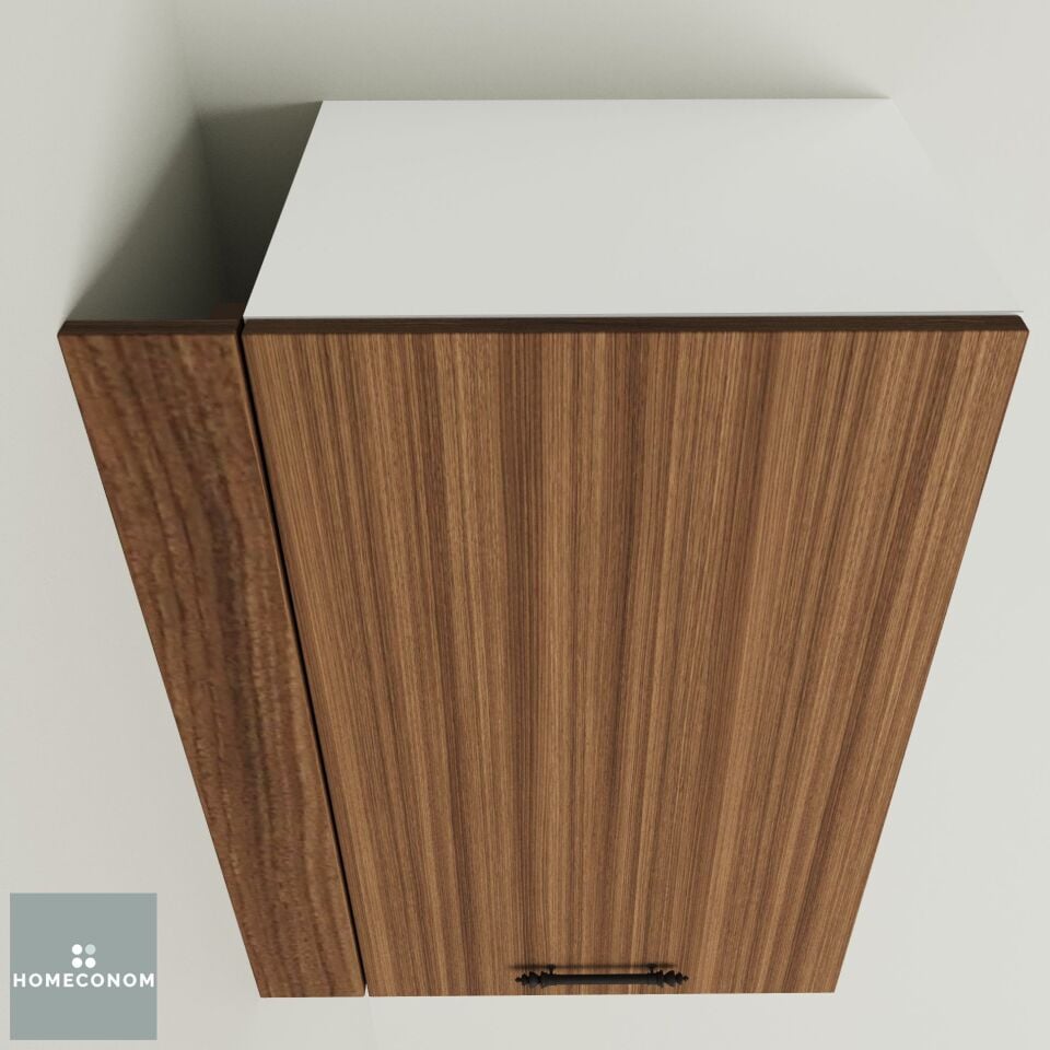 Üst Dolap Bitiş Kapaması 10 cm Mat Ceviz MDF Lam