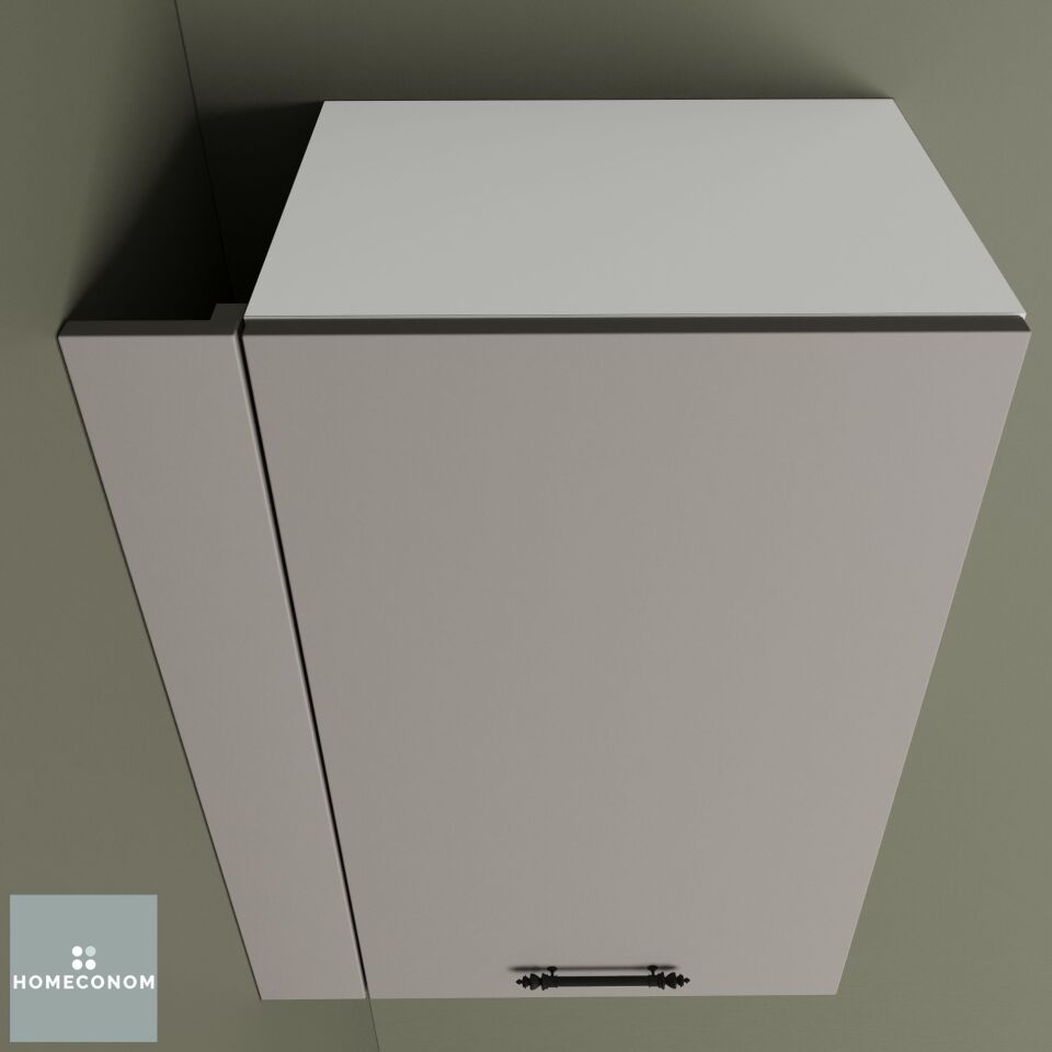 Üst Dolap Bitiş Kapaması 10 cm Mat Vizon MDF Lam