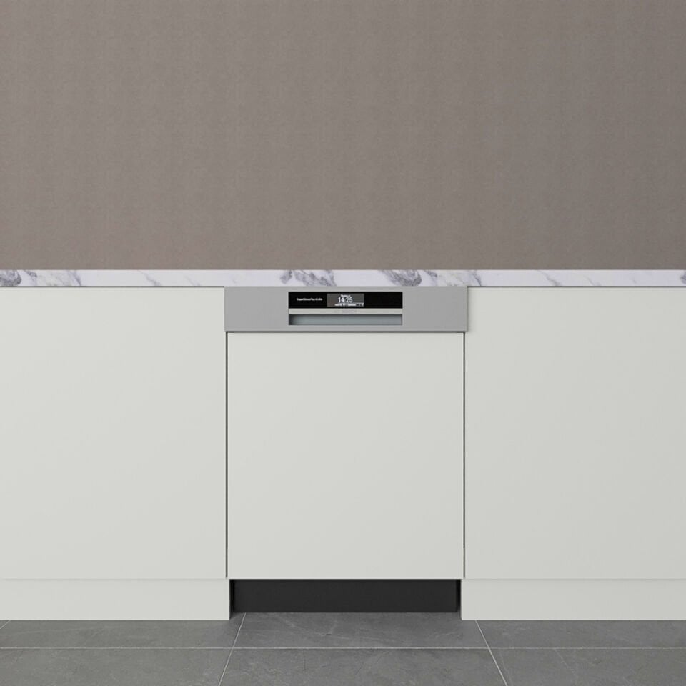 Yarı Ankastre Bulaşık Maki̇nesi̇ Kapağı 60 cm Mat Beyaz MDF Lam