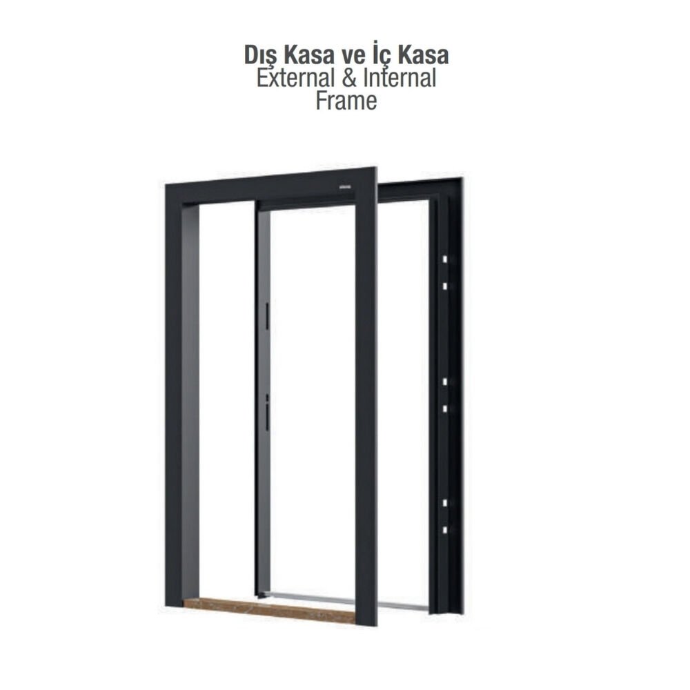 C7700 Çelik Kapı Laminox Sağ Yön | Homeconom