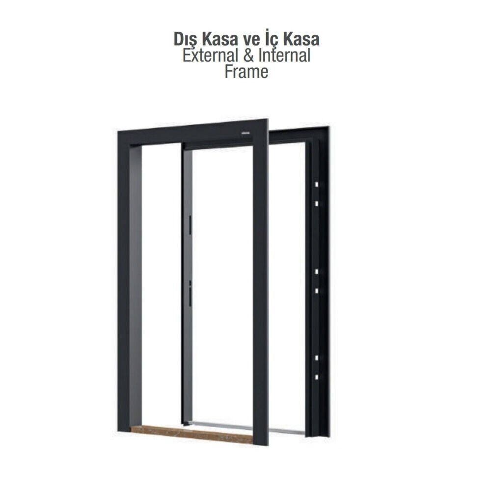 C7800 Çelik Kapı Laminox Sol Yön | Homeconom